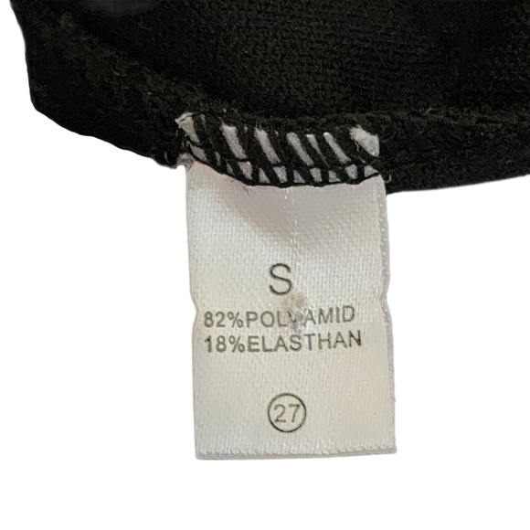 Boutique 1PC Black Swimsuit SMALL Crochet Trim Plunging VNeck Coquette Girl NWOT - Picture 13 of 15